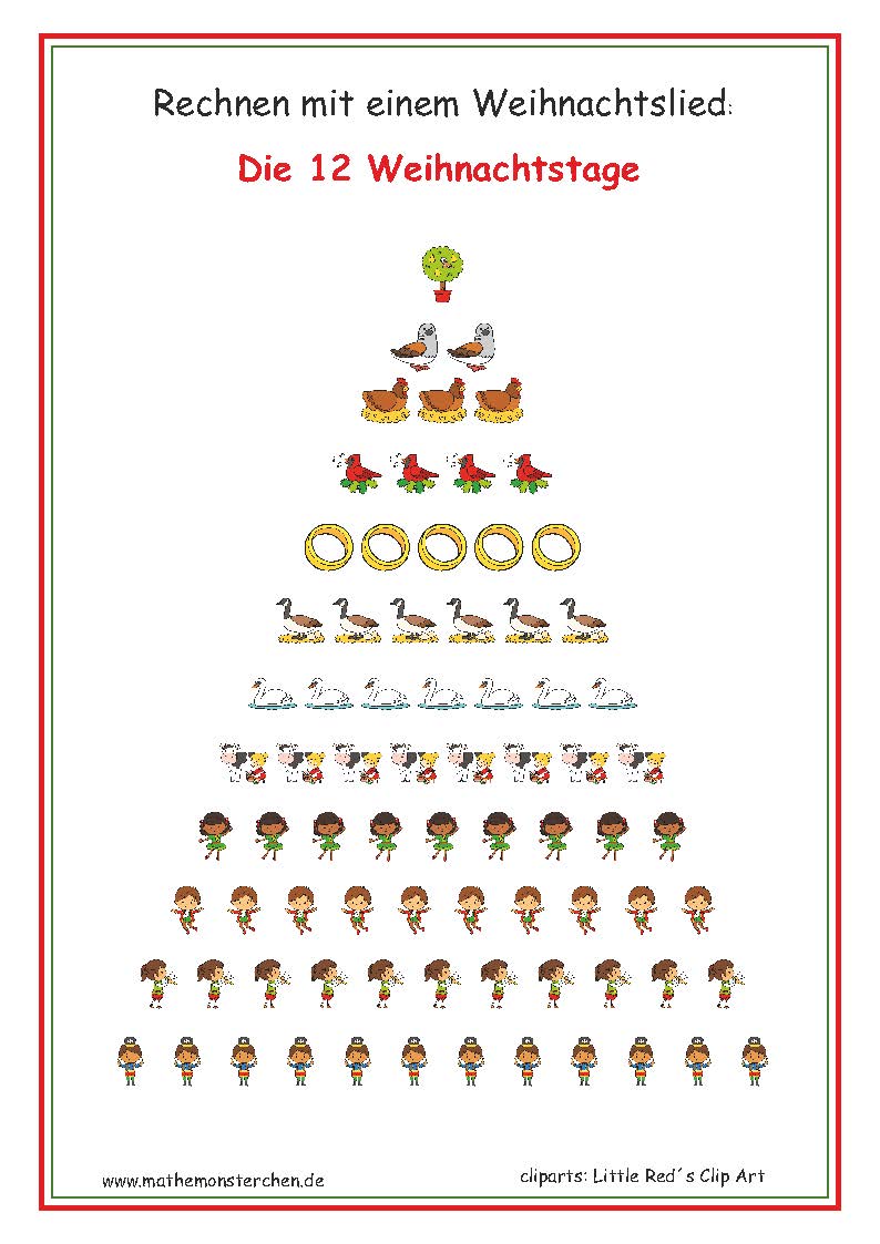 Mathemonsterchen Weihnachten